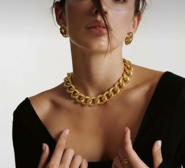 Golden Titan Chain Necklace