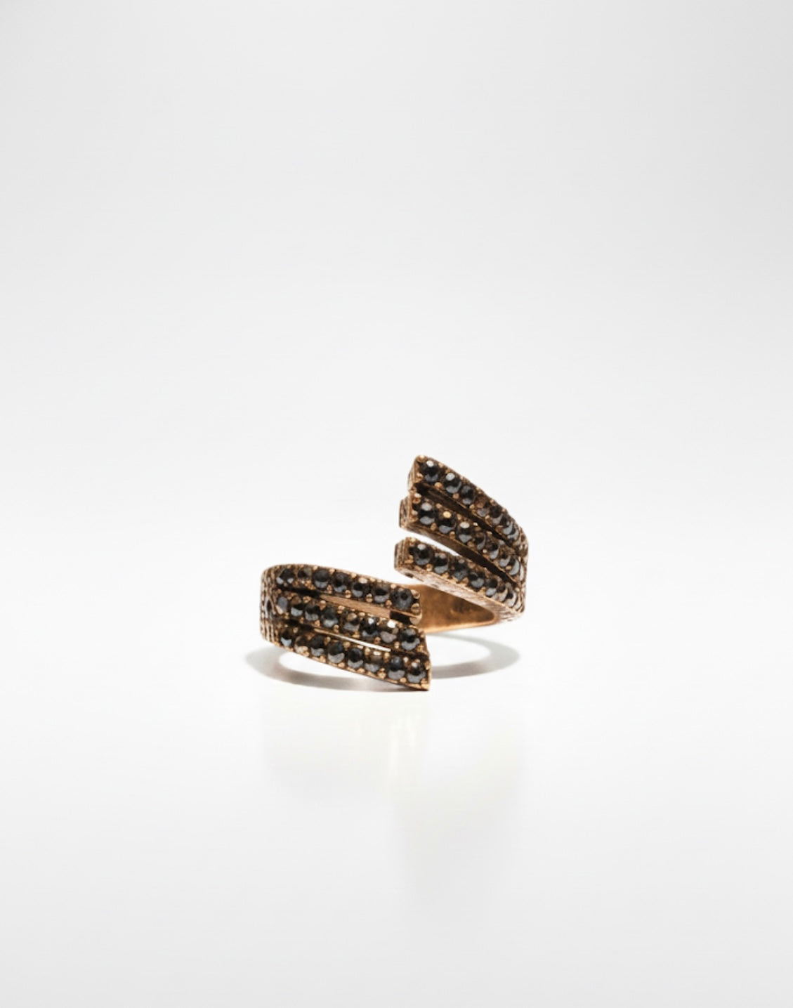 Midnight Lines Adjustable Ring