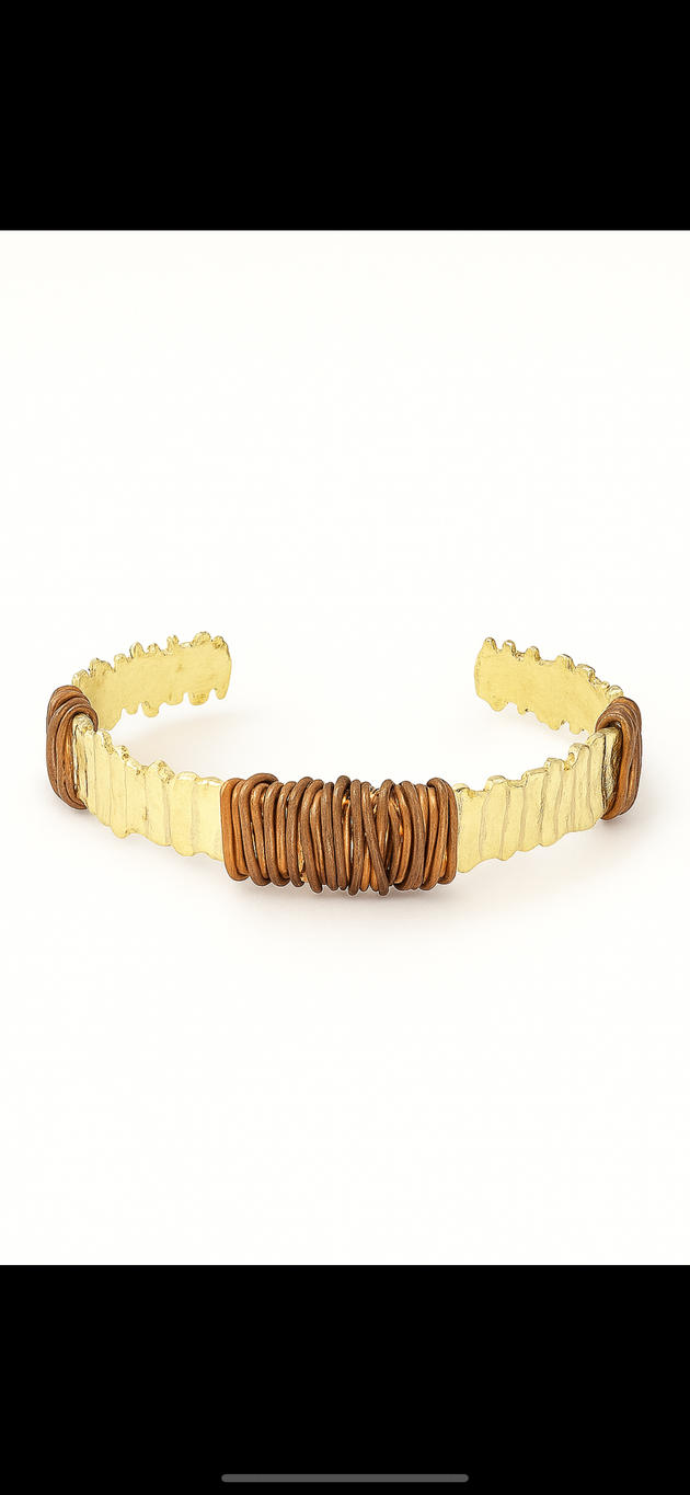 Bronz Bean Bracelet