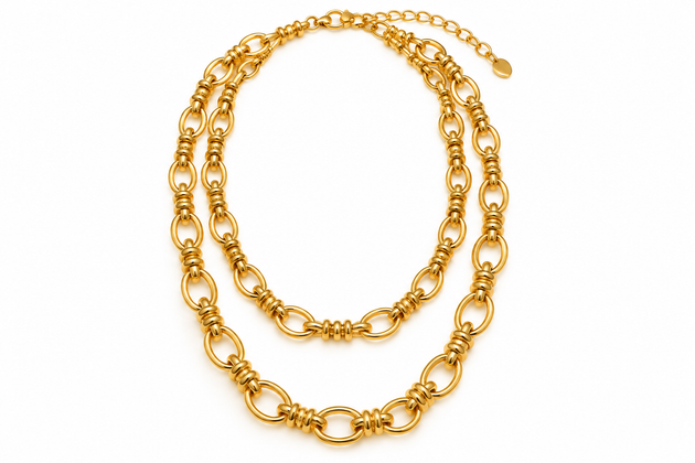 Double Link Necklace