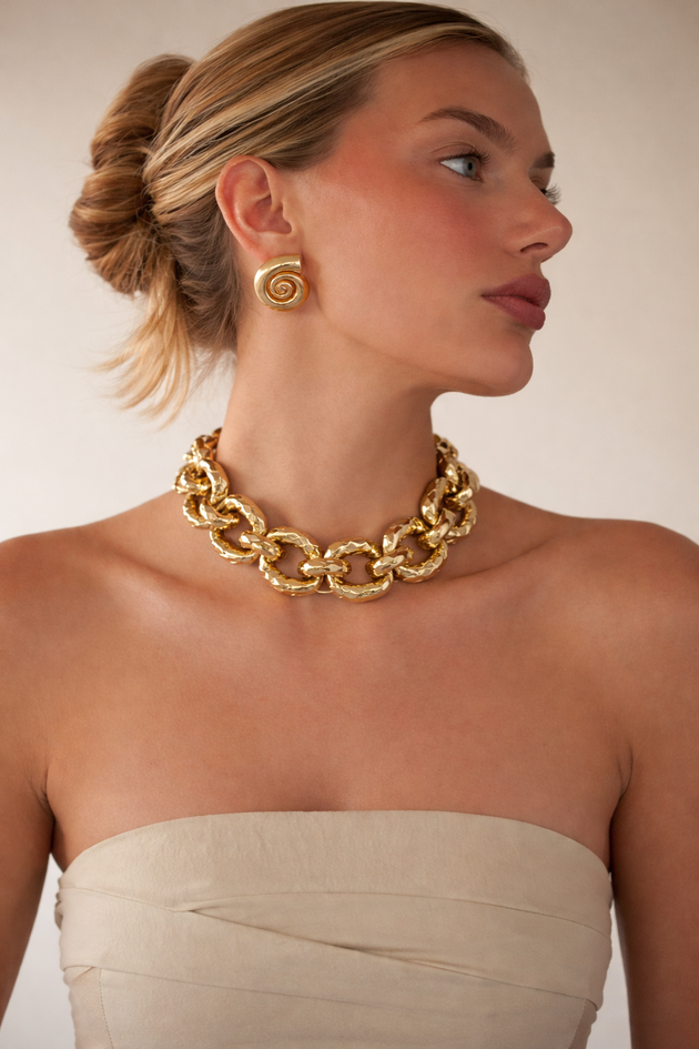 Golden Titan Chain Necklace